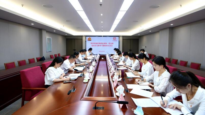 尊龙凯时集团党委书记、董事长任丁参加总部第一党支部党史学习教育专题组织生活会